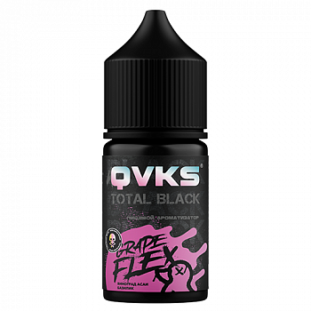 Ароматизатор QVKS TOTAL BLACK KONSTRUKT "Виноград Асаи Базилик" (на 30мл)